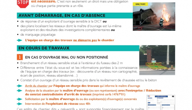 Fiches pratiques de l'Observatoire IdF Risques Travaux sur Réseaux