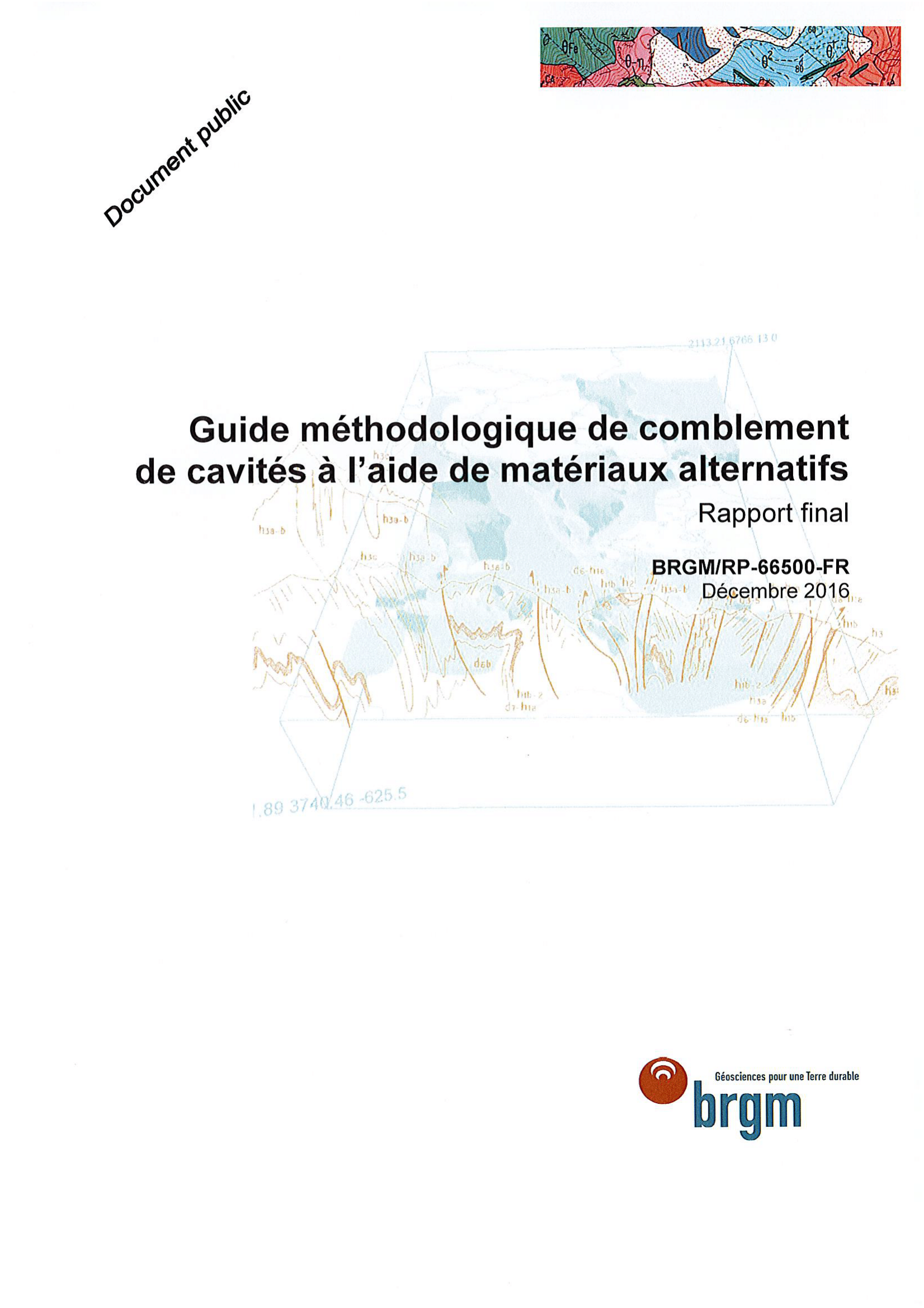 Comblement de cavités à l'aide de matériaux alternatifs