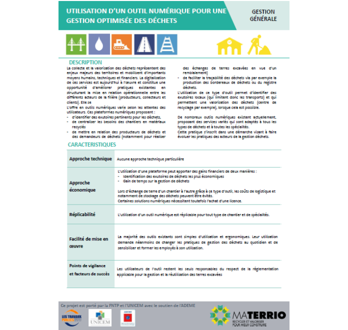Utilisation d'un outil informatique numérique pour une gestion optimisée des déchets