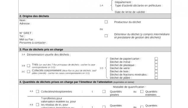 Le format d'attestation de tri est officiel !