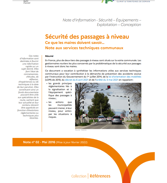 Sécurité des passages à niveau