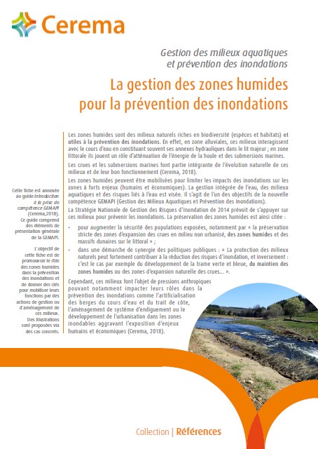 Gérer les zones humides pour prévenir les inondations