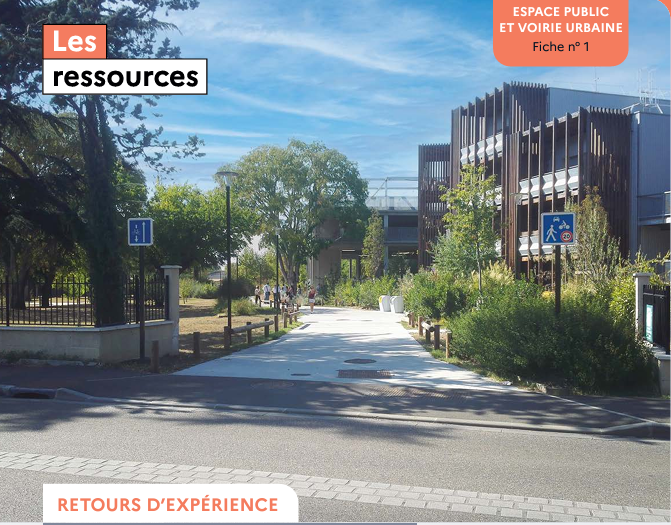 Mobilités apaisées dans un quartier paysager