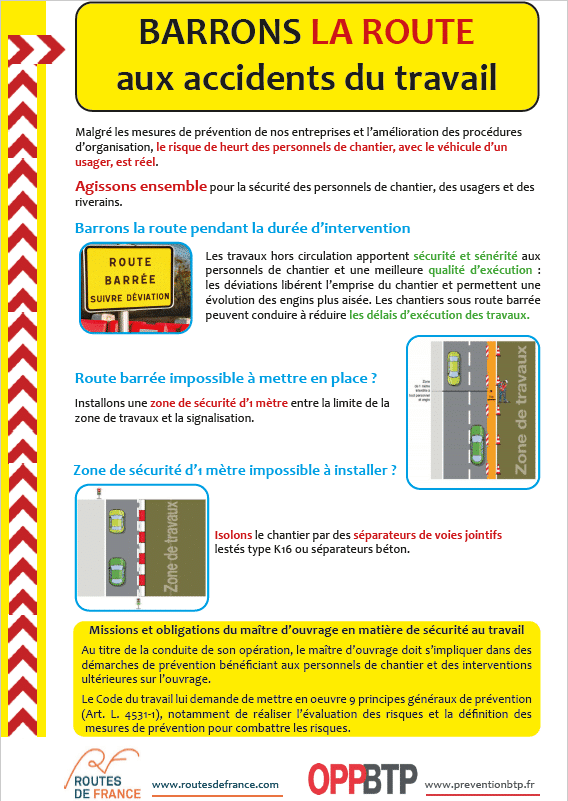 Affiche campagne travaux circulation 2022