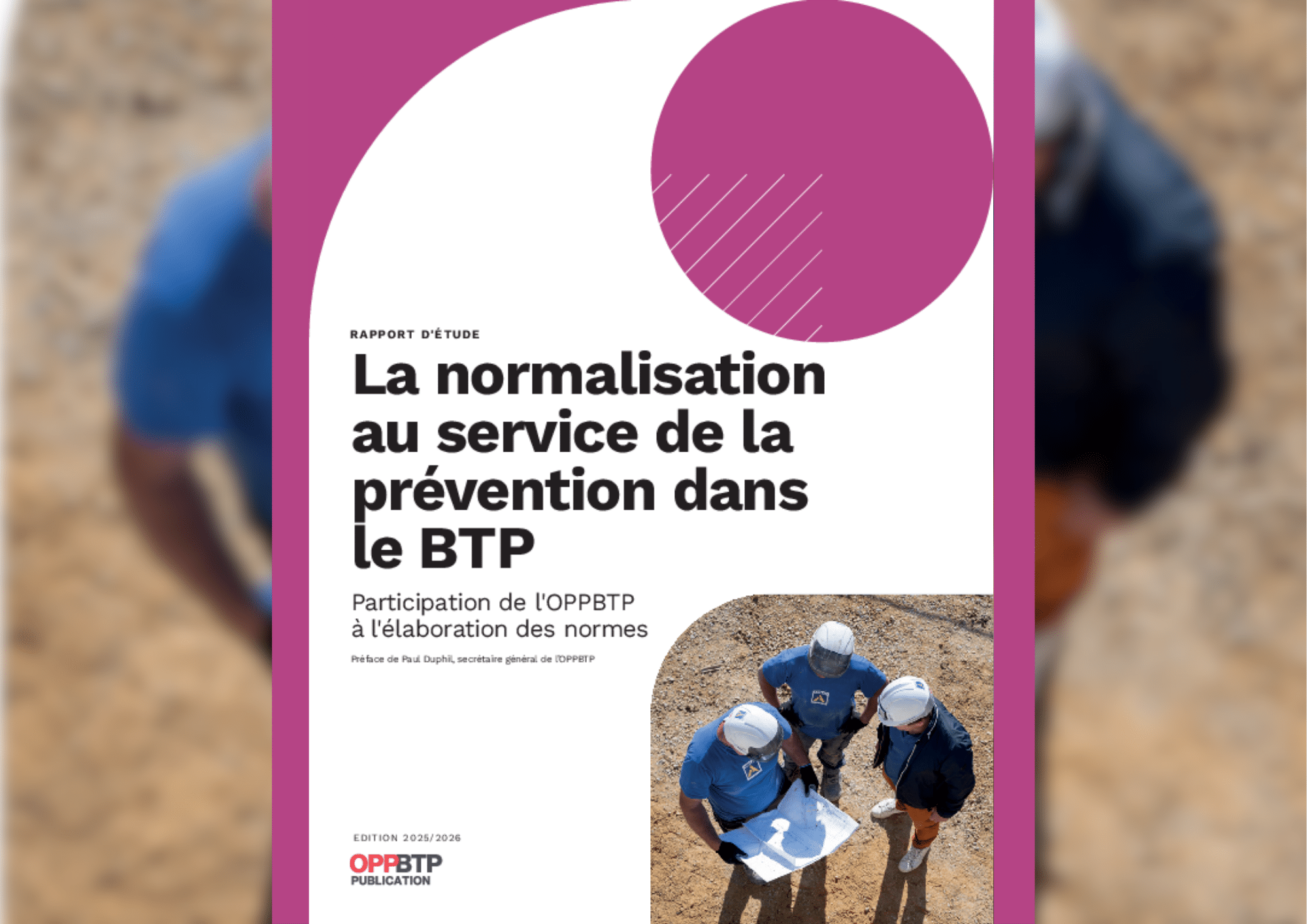 image du Rapport de l'oppbtp "La normalisation au service de la prévention dans le BTP"